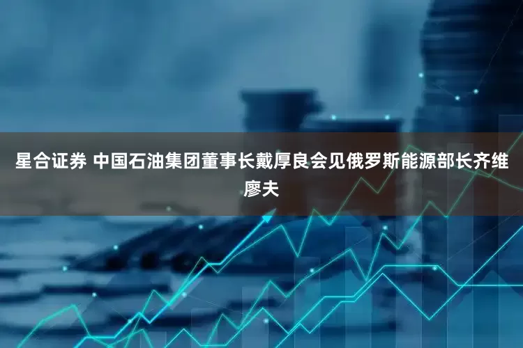 星合证券 中国石油集团董事长戴厚良会见俄罗斯能源部长齐维廖夫